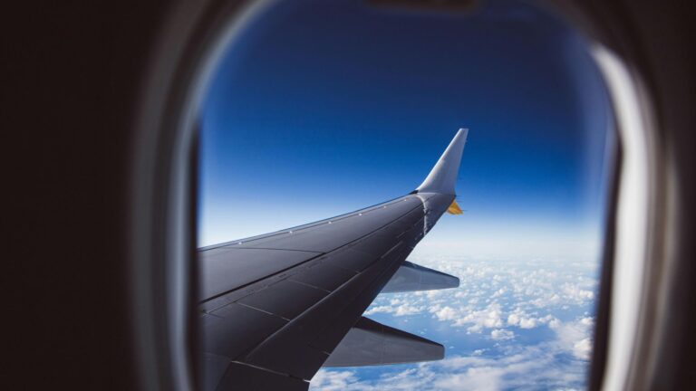 View from airplane going to Nosara costa Rica